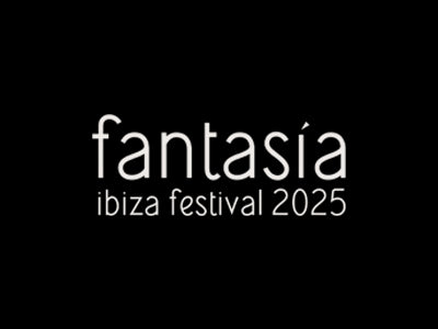 Fantasia Ibiza Festival 2025 logo on a black background